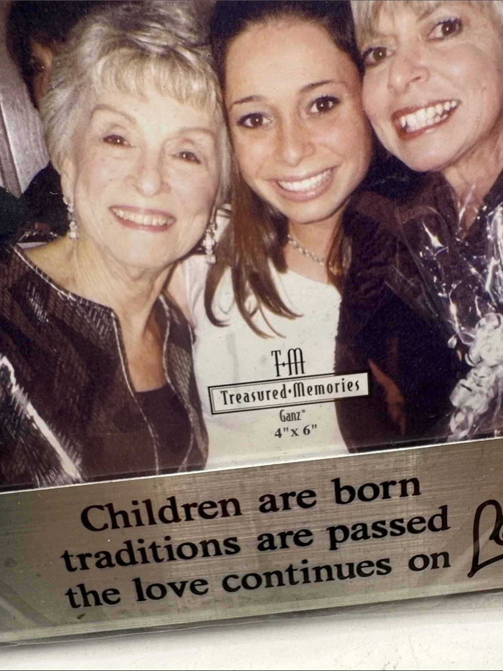 Three Generations Silver Photo Frame - Treasured Memories